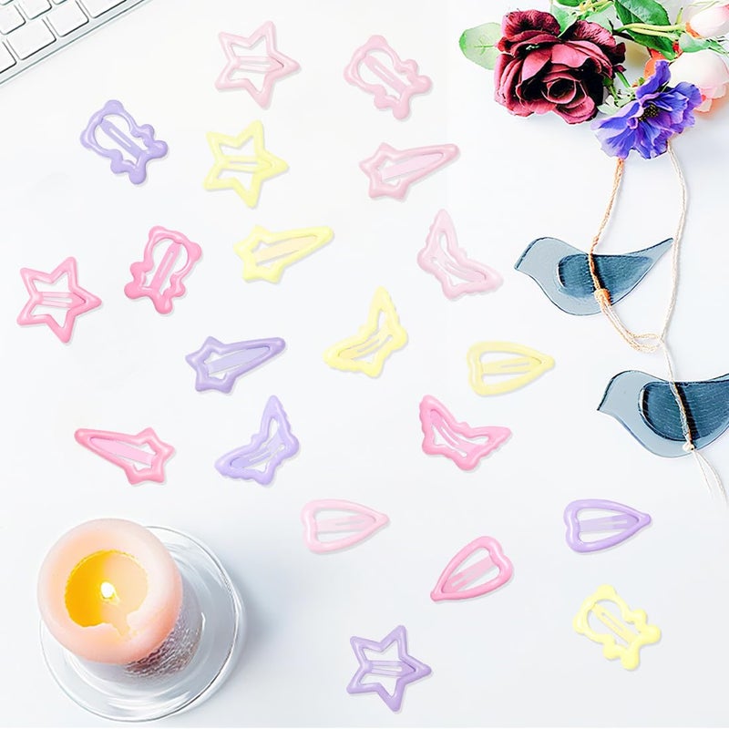 ايلان مجموعة إيلان المكونة من 20 قطعة من مشابك الشعر الصغيرة للنساء والفتيات، مشابك شعر لطيفة للنساء، إكسسوارات للشعر الناعم والخفيف (متعددة الألوان) - Image 3